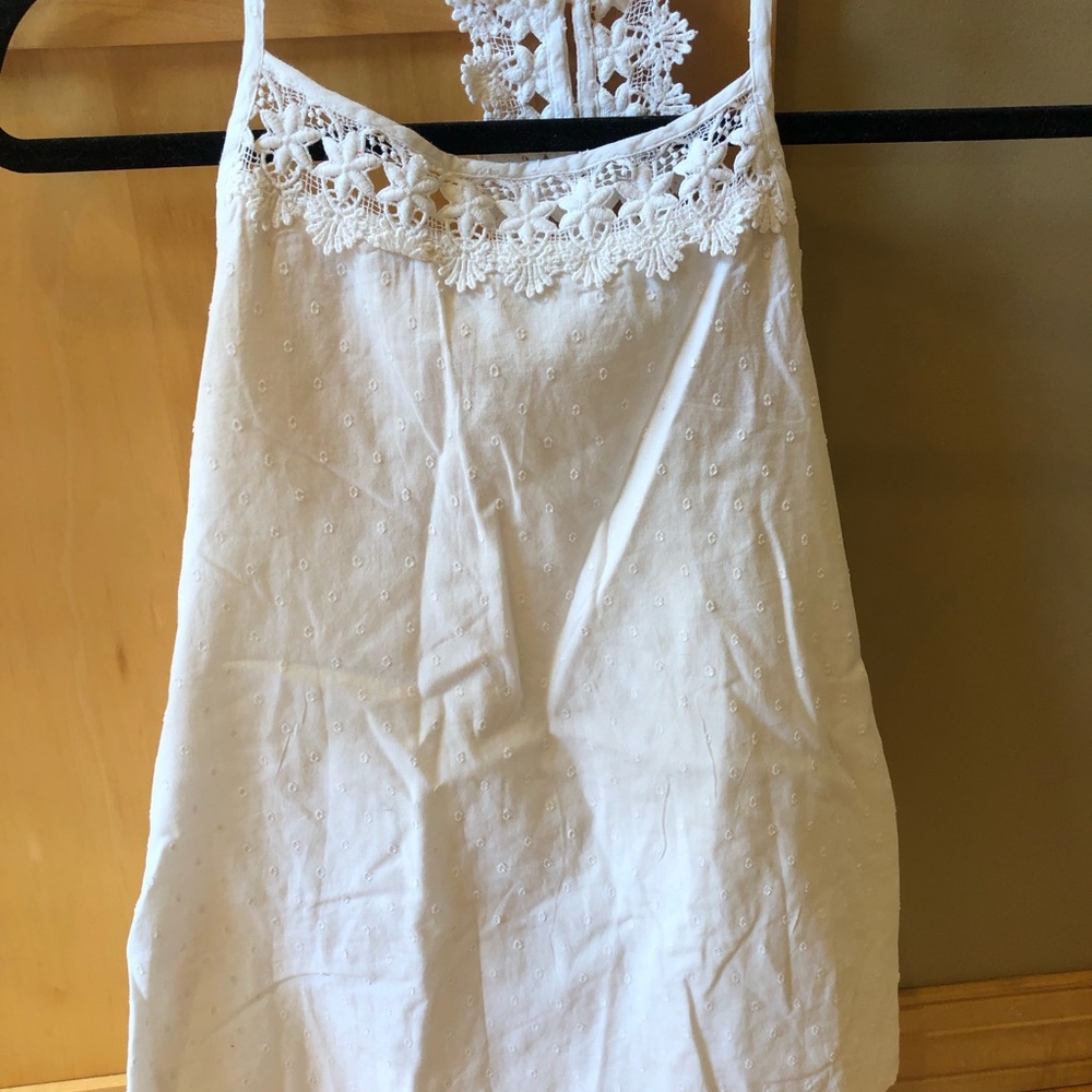 Girls white tank
